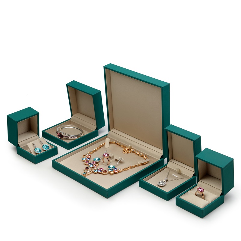 H027 Plastic boxes covered with paper
